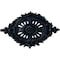 Ekena Millwork Antonio Ceiling Medallion, Hand-Painted Midnight Dream, 35 7/8"W x 22 1/2"H x 4 3/8"P CM35X22ANMDF - alternate 1